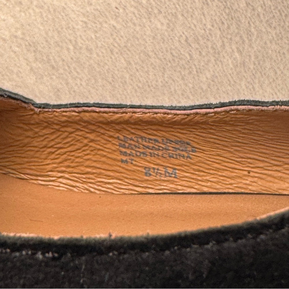 Black Suede Wedge Sandals Espadrilles by Bettye Muller - Picture 5 of 6